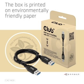 Club3D Kabel USB Typ-A Gen2 0.5m 10 Gbps St/St
