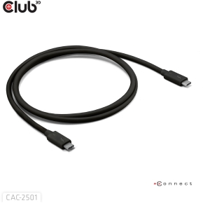 Club3D Kabel Thunderbolt5 zertifi. 8K240Hz/ 80/120Gbps 1m