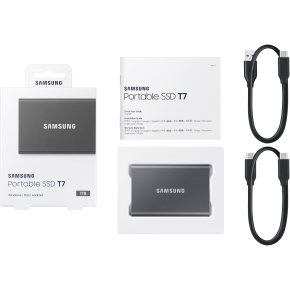 1TB Samsung Portable T7 USB 3.2 Gen2 Titan Gray retail