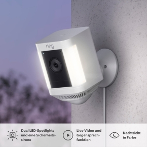 Amazon Ring Spotlight Cam Plus Plug-In White