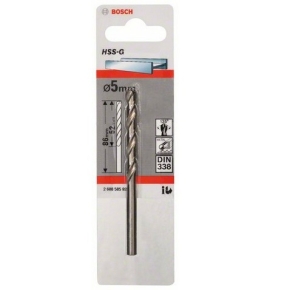 Bosch Metallbohrer HSS-G 5.0x52x86mm
