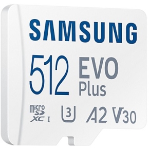 CARD 512GB Samsung EVO Plus microSDXC 130MB/s +Adapter