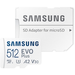 CARD 512GB Samsung EVO Plus microSDXC 130MB/s +Adapter