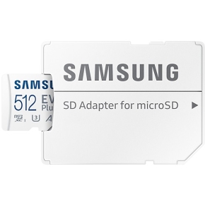 CARD 512GB Samsung EVO Plus microSDXC 130MB/s +Adapter