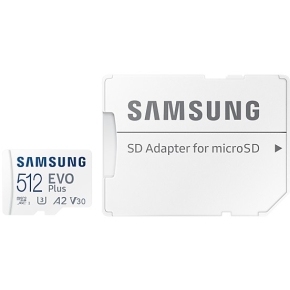 CARD 512GB Samsung EVO Plus microSDXC 130MB/s +Adapter