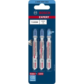 Bosch EXPERT Stichsägeblätter T118EHM 3Stk Stainless Steel