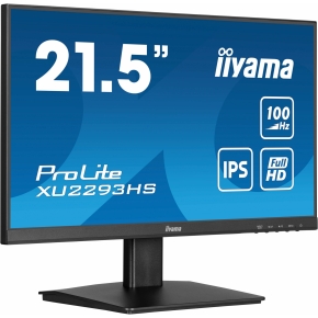 55,9cm/22 (1920x1080) Iiyama ProLite XU2293HS-B6 16:9 FHD IPS 1ms 100Hz HDMI DP Speaker Black