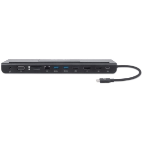 MANHATTAN USB-C 11-in-1-Dockingstation MST für drei Monitore