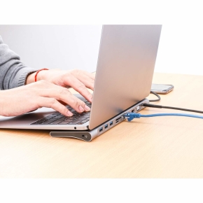 MANHATTAN USB-C ÜPD 11in1-Dockingstation MST für 3 Monitore