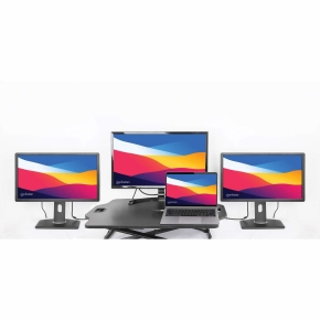 MANHATTAN USB-C ÜPD 11in1-Dockingstation MST für 3 Monitore