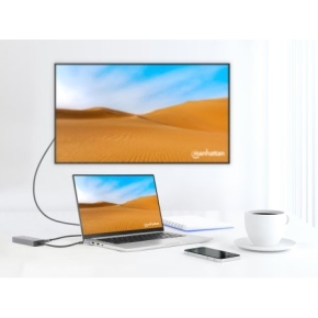 MANHATTAN 7-in-1 Dockingstation HDMI RJ45 2xUSB-A SD/MicroSD