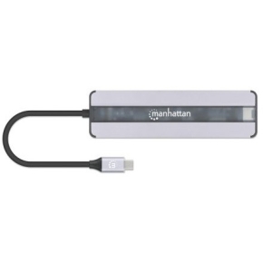 MANHATTAN 7-in-1 Dockingstation HDMI RJ45 2xUSB-A SD/MicroSD