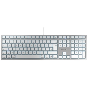 CHERRY TAS KC 6000 C FOR MAC Corded DE-Layout silver/white