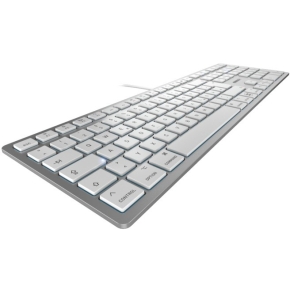 CHERRY TAS KC 6000 C FOR MAC Corded DE-Layout silver/white