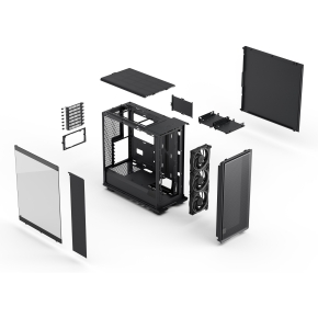 Midi Fractal Epoch Black TG RGB Light tint