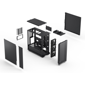 Midi Fractal Epoch Black Solid