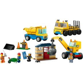 LEGO City 60391 Baufahrzeuge und Kran mit Abrissbirne