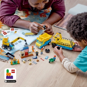 LEGO City 60391 Baufahrzeuge und Kran mit Abrissbirne
