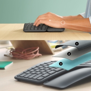 NL Logitech K860 Wireless Keyboard Ergo US Layout
