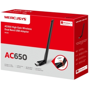 TP-LINK Mercusys MU6H AC650 High Gain Wireless Dual Band USB Adapter