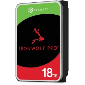 SEAGATE Ironwolf PRO Enterprise NAS HDD 18TB 7200rpm 6Gb/s SATA 256MB cache 8,9cm 3.5Zoll 24x7 für NAS & RAID Rackmount systems BLK