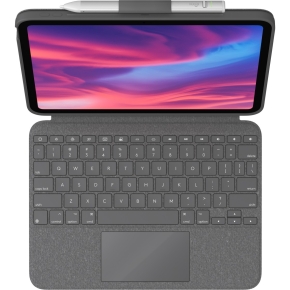 NL Logitech Combo Touch iPad (2022) Grey US Layout
