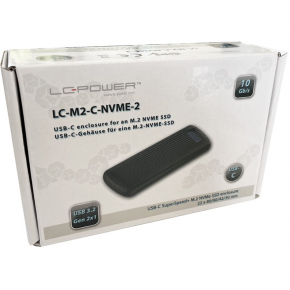 M.2 LC-M2-C-NVME-2 LC-Power USB3.2 M.2-NVMe-SSD-Gehäuse