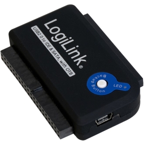 LogiLink USB 2.0 > 2,5 + 3,5 IDE + SATA Adapter Schwarz