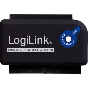 LogiLink USB 2.0 > 2,5 + 3,5 IDE + SATA Adapter Schwarz