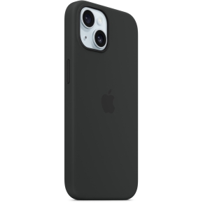 APPLE iPhone 15 Silicone Case with MagSafe - Black