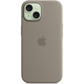 APPLE iPhone 15 Silicone Case with MagSafe - Clay