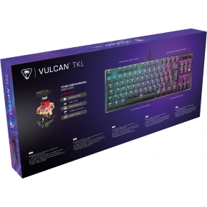 Turtle Beach Vulcan TKL AIMO Gaming-Tastatur. Red Switch