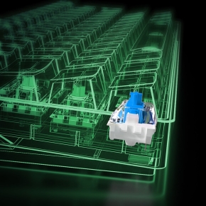 Sharkoon Gaming Tastatur Skiller SGK50S4 weiß-blau DE