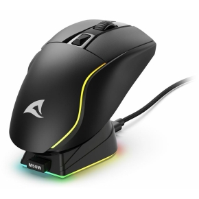 Sharkoon Maus Shark SGM50W Optisch 6 Tasten 6.400 DPI schw