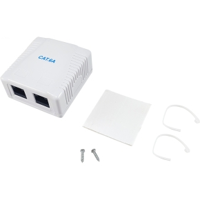 Equip Aufputzdose Cat6A 2-Port 2x RJ45 UTP
