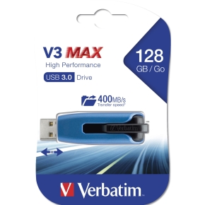 STICK 128GB Verbatim 3.2 V3 Max Black/blue retail