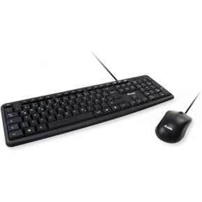 Equip Kabelgebundene Kombi Keyboard+Mouse. schwarz. spanisch