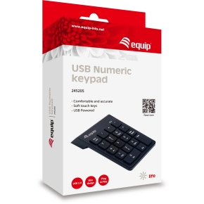 Equip Kabelgebundene USB Nummernblock schwarz