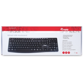 Equip Kabelgebundene USB Keyboard schwarz. portugie