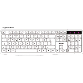 Equip Kabelgebundene USB Keyboard schwarz.US Layout