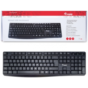 Equip Kabelgebundene USB Keyboard schwarz.US Layout