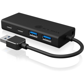 ICY BOX IB-HUB1426-U3 USB 3.0 HUB 4-Port 2xUSB-C; 2xUSB 3.0