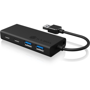 ICY BOX IB-HUB1426-U3 USB 3.0 HUB 4-Port 2xUSB-C; 2xUSB 3.0