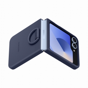 Samsung Silicone Case with Ring fr Galaxy Z Flip6. Navy