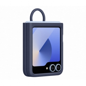 Samsung Silicone Case with Ring fr Galaxy Z Flip6. Navy