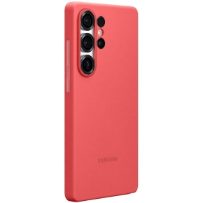 Samsung Silicone Case fr Galaxy S25 Ultra. Red
