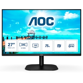 68,6cm/27 (1920x1080) AOC 27B2QAM 16:9 4ms HDMI VGA DisplayPort VESA Speaker Full HD Black