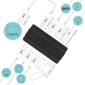 D I-TEC USB 3.0 7P CHARGING HUB