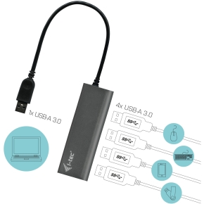 D I-TEC USB 3.0 4-PORT HUB ALU.