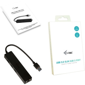 D I-TEC USB 3.0 SLIM HUB + GLAN